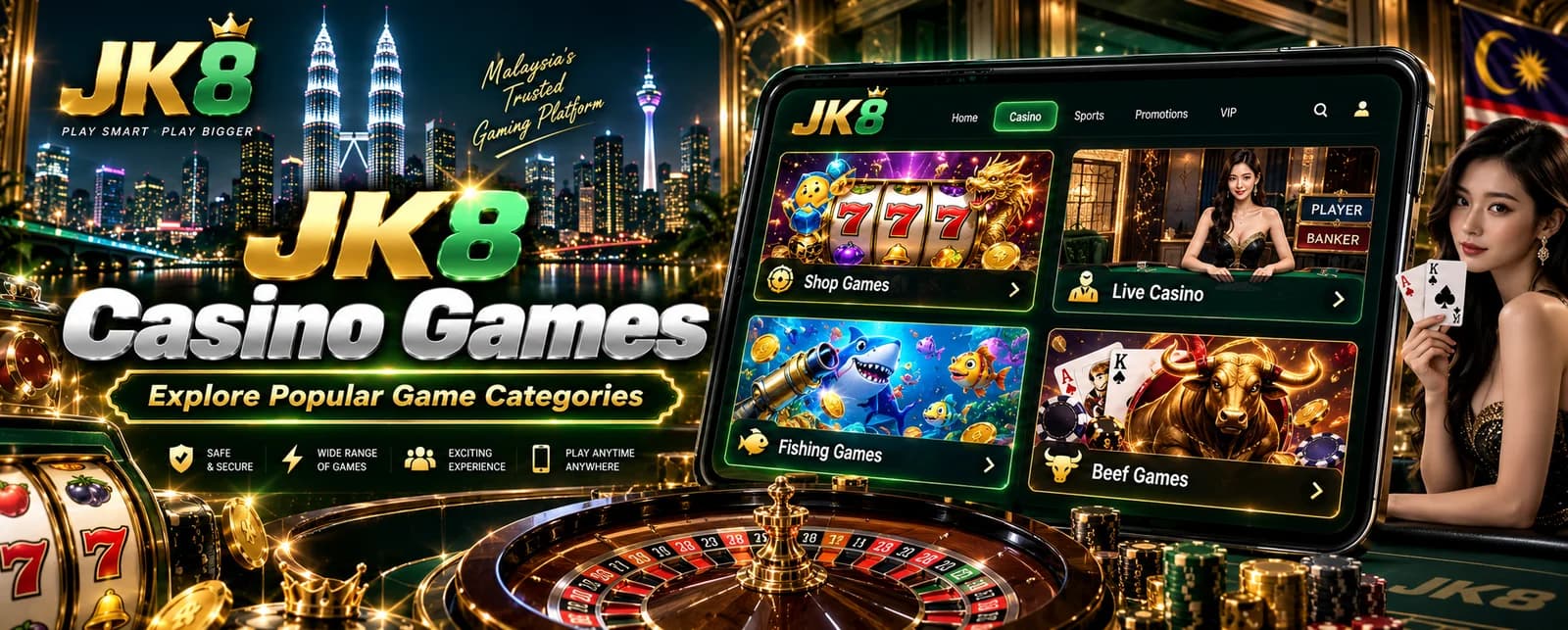 JK8 Casino Games – Explore Popular Game Categories